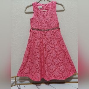 American Princess Pink lace dress size10